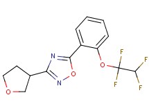 5-[2-(1,1,2,2-tetrafluoroethoxy)phenyl]-3-(tetrahydrofuran-3-yl)-1,2,4-oxadiazole