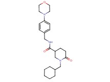 1-(cyclohexylmethyl)-N-[4-(4-morpholinyl)benzyl]-6-oxo-3-piperidinecarboxamide
