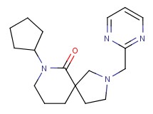 7-cyclopentyl-2-(pyrimidin-2-ylmethyl)-2,7-diazaspiro[4.5]decan-6-one