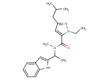 1-ethyl-N-[1-(1H-indol-2-yl)ethyl]-3-isobutyl-N-methyl-1H-pyrazole-5-carboxamide