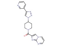 2-{[4-(4-pyridin-3-yl-1H-1,2,3-triazol-1-yl)piperidin-1-yl]carbonyl}imidazo[1,2-a]pyrimidine