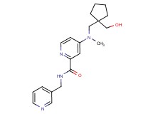 4-[{[1-(hydroxymethyl)cyclopentyl]methyl}(methyl)amino]-N-(3-pyridinylmethyl)-2-pyridinecarboxamide