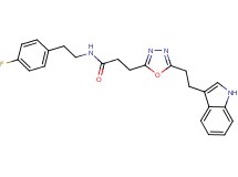 N-[2-(4-fluorophenyl)ethyl]-3-{5-[2-(1H-indol-3-yl)ethyl]-1,3,4-oxadiazol-2-yl}propanamide