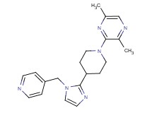 2,5-dimethyl-3-{4-[1-(4-pyridinylmethyl)-1H-imidazol-2-yl]-1-piperidinyl}pyrazine