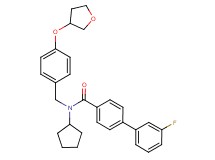 N-cyclopentyl-3'-fluoro-N-[4-(tetrahydro-3-furanyloxy)benzyl]-4-biphenylcarboxamide