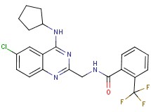 N-{[6-chloro-4-(cyclopentylamino)-2-quinazolinyl]methyl}-2-(trifluoromethyl)benzamide