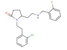 1-[2-(2-chlorophenyl)ethyl]-5-{2-[(2-fluorobenzyl)amino]ethyl}-2-pyrrolidinone