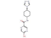 5-hydroxy-N-[trans-4-(4H-1,2,4-triazol-4-yl)cyclohexyl]pyrazine-2-carboxamide