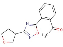 1-{2-[3-(tetrahydrofuran-3-yl)-1,2,4-oxadiazol-5-yl]phenyl}ethanone