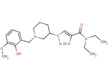 N,N-diethyl-1-[1-(2-hydroxy-3-methoxybenzyl)-3-piperidinyl]-1H-1,2,3-triazole-4-carboxamide
