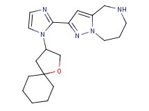 2-[1-(1-oxaspiro[4.5]dec-3-yl)-1H-imidazol-2-yl]-5,6,7,8-tetrahydro-4H-pyrazolo[1,5-a][1,4]diazepine dihydrochloride