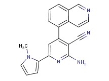 2-amino-4-isoquinolin-5-yl-6-(1-methyl-1H-pyrrol-2-yl)nicotinonitrile