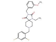 8-(2,4-difluorobenzyl)-1-ethyl-3-(3-methoxybenzyl)-1,3,8-triazaspiro[4.5]decane-2,4-dione
