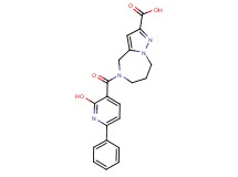 5-[(2-hydroxy-6-phenyl-3-pyridinyl)carbonyl]-5,6,7,8-tetrahydro-4H-pyrazolo[1,5-a][1,4]diazepine-2-carboxylic acid