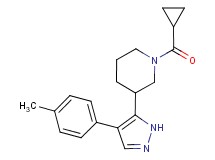 1-(cyclopropylcarbonyl)-3-[4-(4-methylphenyl)-1H-pyrazol-5-yl]piperidine
