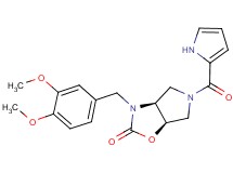 (3aS*,6aR*)-3-(3,4-dimethoxybenzyl)-5-(1H-pyrrol-2-ylcarbonyl)hexahydro-2H-pyrrolo[3,4-d][1,3]oxazol-2-one