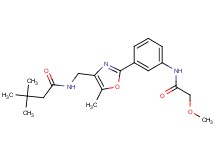 N-[(2-{3-[(methoxyacetyl)amino]phenyl}-5-methyl-1,3-oxazol-4-yl)methyl]-3,3-dimethylbutanamide