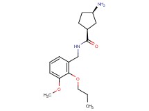 (1S*,3R*)-3-amino-N-(3-methoxy-2-propoxybenzyl)cyclopentanecarboxamide