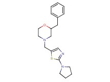 2-benzyl-4-{[2-(1-pyrrolidinyl)-1,3-thiazol-5-yl]methyl}morpholine
