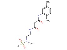 N-(2,5-dimethylphenyl)-N'-{2-[methyl(methylsulfonyl)amino]ethyl}malonamide