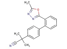 2-methyl-2-[2'-(5-methyl-1,3,4-oxadiazol-2-yl)biphenyl-4-yl]propanenitrile