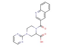 4-pyrimidin-2-yl-1-(quinolin-3-ylcarbonyl)piperazine-2-carboxylic acid