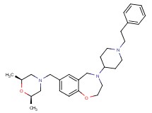 7-{[(2R*,6S*)-2,6-dimethyl-4-morpholinyl]methyl}-4-[1-(2-phenylethyl)-4-piperidinyl]-2,3,4,5-tetrahydro-1,4-benzoxazepine