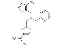 1-(4-isopropyl-1,3-thiazol-2-yl)-N-[(3-methyl-2-thienyl)methyl]-N-(pyridin-2-ylmethyl)methanamine