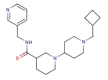 1'-(cyclobutylmethyl)-N-(pyridin-3-ylmethyl)-1,4'-bipiperidine-3-carboxamide