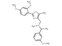 N-{[2-(2,4-dimethoxyphenyl)-5-methyl-1,3-oxazol-4-yl]methyl}-1-(3-methoxyphenyl)-N-methylethanamine
