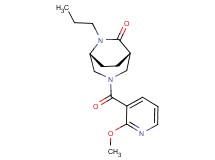 (1S*,5R*)-3-[(2-methoxy-3-pyridinyl)carbonyl]-6-propyl-3,6-diazabicyclo[3.2.2]nonan-7-one