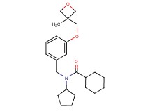 N-cyclopentyl-N-{3-[(3-methyl-3-oxetanyl)methoxy]benzyl}cyclohexanecarboxamide