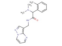 2-(dimethylamino)-2-(2-methylphenyl)-N-(pyrazolo[1,5-a]pyrimidin-3-ylmethyl)acetamide