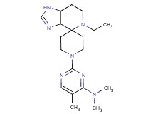 2-(5-ethyl-1,5,6,7-tetrahydro-1'H-spiro[imidazo[4,5-c]pyridine-4,4'-piperidin]-1'-yl)-N,N,5-trimethylpyrimidin-4-amine