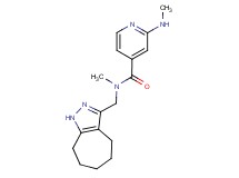 N-(1,4,5,6,7,8-hexahydrocyclohepta[c]pyrazol-3-ylmethyl)-N-methyl-2-(methylamino)isonicotinamide