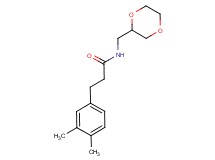 3-(3,4-dimethylphenyl)-N-(1,4-dioxan-2-ylmethyl)propanamide