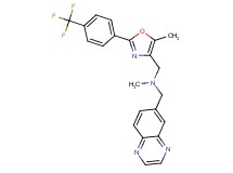 N-methyl-1-{5-methyl-2-[4-(trifluoromethyl)phenyl]-1,3-oxazol-4-yl}-N-(6-quinoxalinylmethyl)methanamine