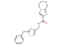 N-[(2-benzyl-1,3-thiazol-4-yl)methyl]-5,6,7,8-tetrahydroimidazo[1,2-a]pyrazine-2-carboxamide