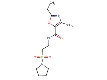 2-ethyl-4-methyl-N-[2-(pyrrolidin-1-ylsulfonyl)ethyl]-1,3-oxazole-5-carboxamide