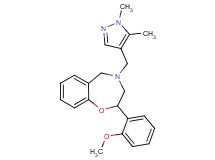 4-[(1,5-dimethyl-1H-pyrazol-4-yl)methyl]-2-(2-methoxyphenyl)-2,3,4,5-tetrahydro-1,4-benzoxazepine