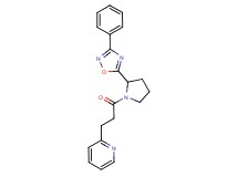 2-{3-oxo-3-[2-(3-phenyl-1,2,4-oxadiazol-5-yl)-1-pyrrolidinyl]propyl}pyridine
