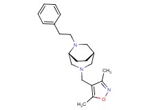 (1S*,5R*)-3-[(3,5-dimethyl-4-isoxazolyl)methyl]-6-(2-phenylethyl)-3,6-diazabicyclo[3.2.2]nonane