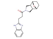 (1R*,2R*,6S*,7S*)-4-[3-(1H-benzimidazol-2-yl)propanoyl]-10-oxa-4-azatricyclo[5.2.1.0~2,6~]decane
