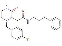 2-[1-(4-fluorobenzyl)-3-oxo-2-piperazinyl]-N-(3-phenylpropyl)acetamide