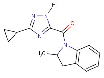 1-[(3-cyclopropyl-1H-1,2,4-triazol-5-yl)carbonyl]-2-methylindoline