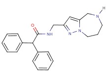 2,2-diphenyl-N-(5,6,7,8-tetrahydro-4H-pyrazolo[1,5-a][1,4]diazepin-2-ylmethyl)acetamide hydrochloride