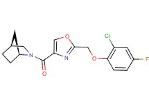 (1S*,4S*)-2-({2-[(2-chloro-4-fluorophenoxy)methyl]-1,3-oxazol-4-yl}carbonyl)-2-azabicyclo[2.2.1]heptane