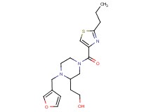 2-{1-(3-furylmethyl)-4-[(2-propyl-1,3-thiazol-4-yl)carbonyl]-2-piperazinyl}ethanol