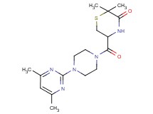 5-{[4-(4,6-dimethylpyrimidin-2-yl)piperazin-1-yl]carbonyl}-2,2-dimethylthiomorpholin-3-one