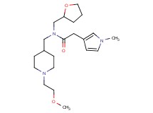 N-{[1-(2-methoxyethyl)-4-piperidinyl]methyl}-2-(1-methyl-1H-pyrrol-3-yl)-N-(tetrahydro-2-furanylmethyl)acetamide